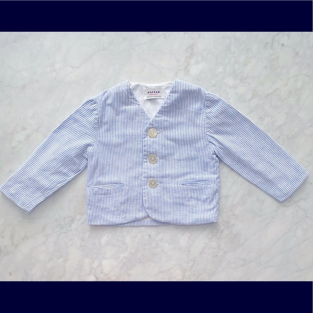 18-24M Oxford Seersucker Blazer